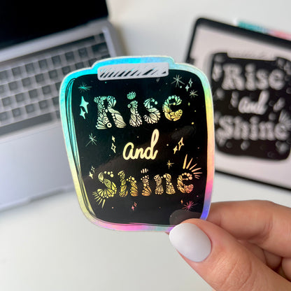 Rise and shine zentangle  sticker