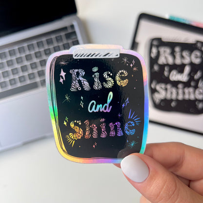 Rise and shine zentangle  sticker