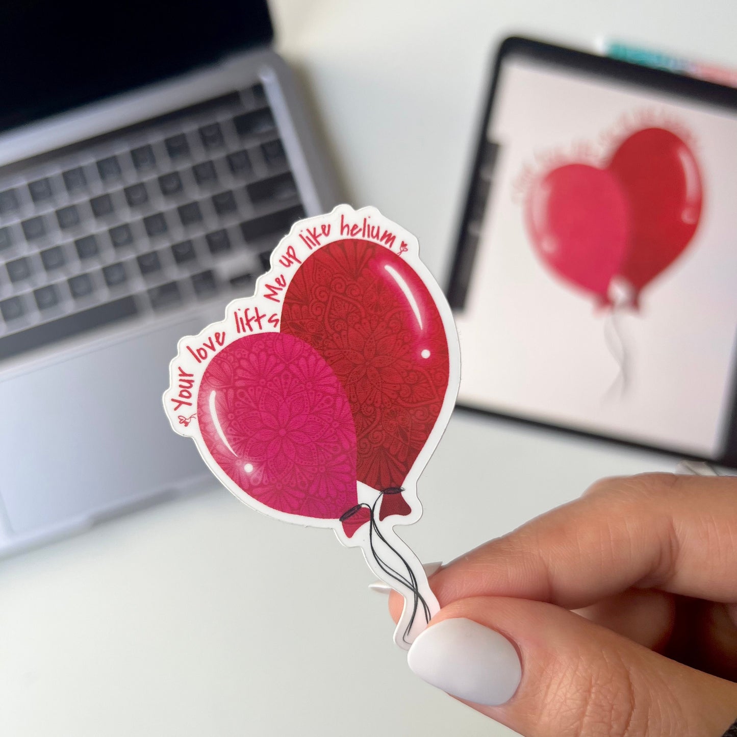 Balloons mandala stickers