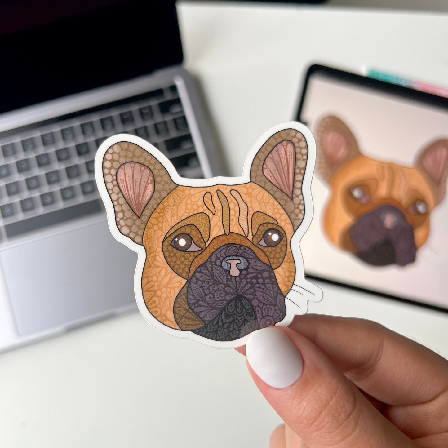 Zentnagle Pug sticker