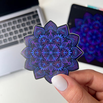 Night sky mandala sticker