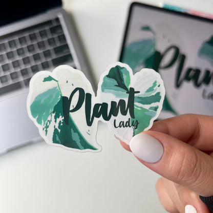 Plant lady  waterproof sticker