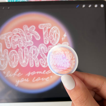 Mini love yourself sticker