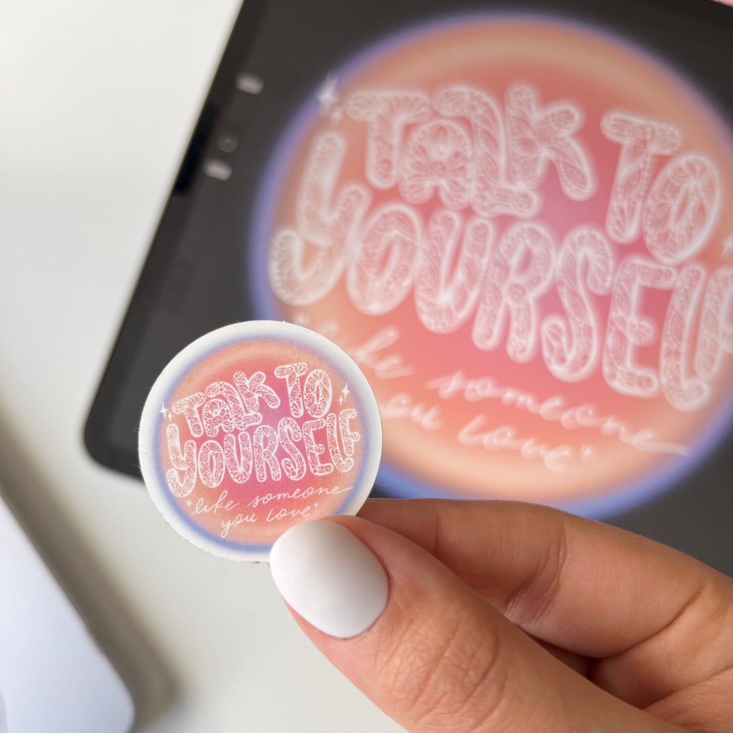 Mini love yourself sticker