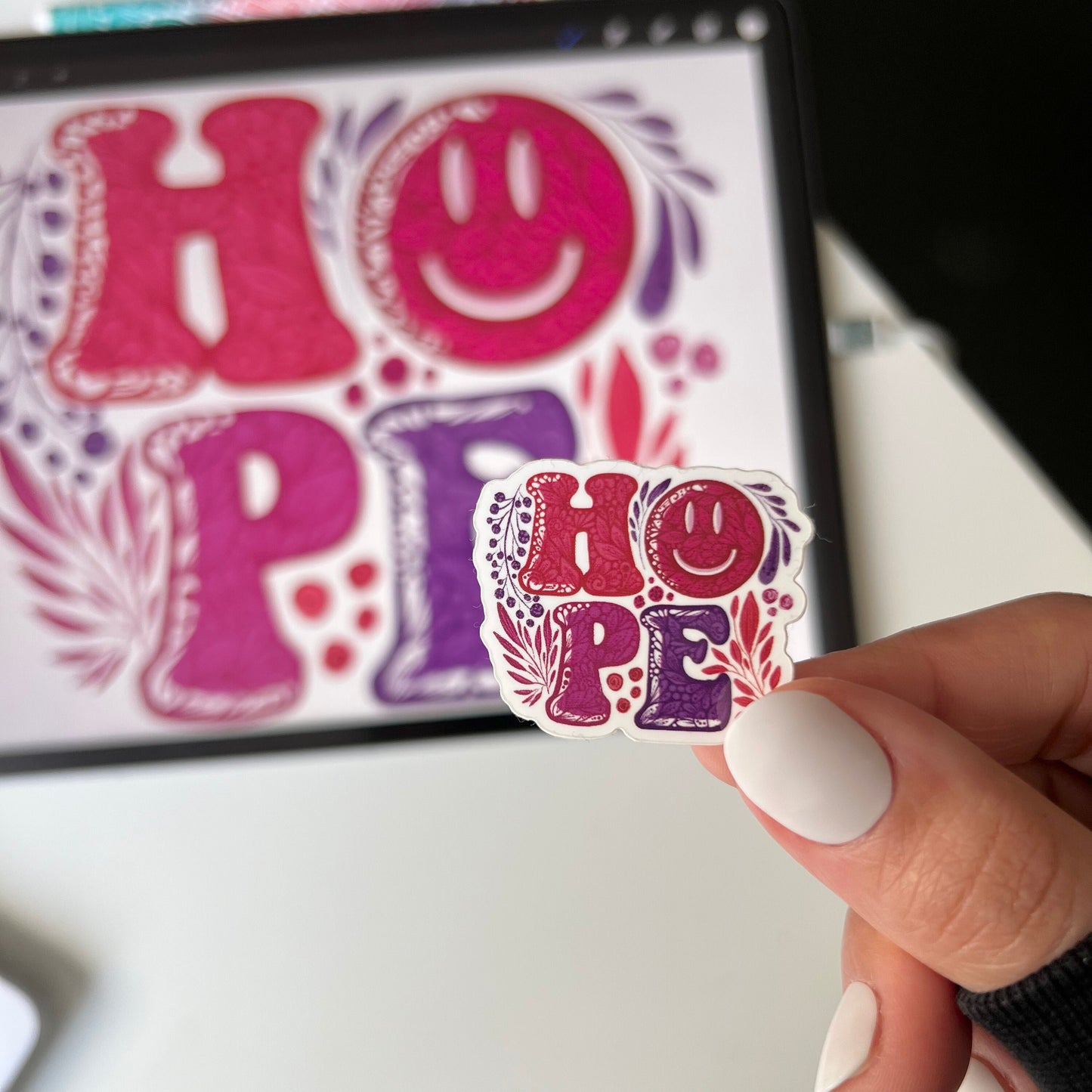 Mini hope sticker