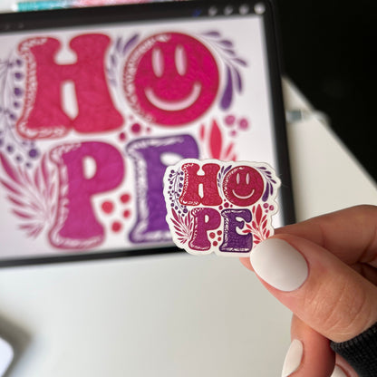 Mini hope sticker